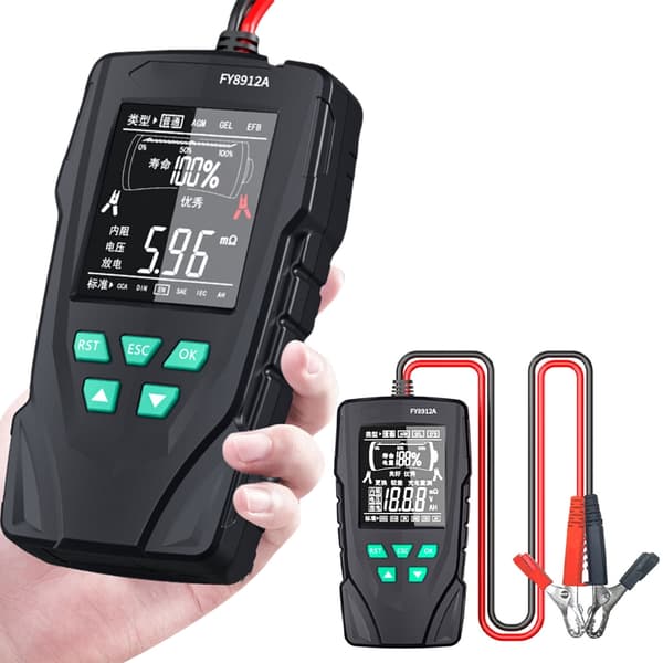 Multifunktionell Bilbatteritestare 12V 24V Digital Professionell Kontroller