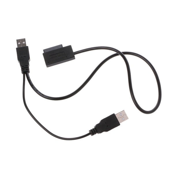 USB 2.0 Typ A till 13Pin(7+6) Sata Adapter Converter Kabel för CD-ROM DVD-ROM Optisk enhet till dator power