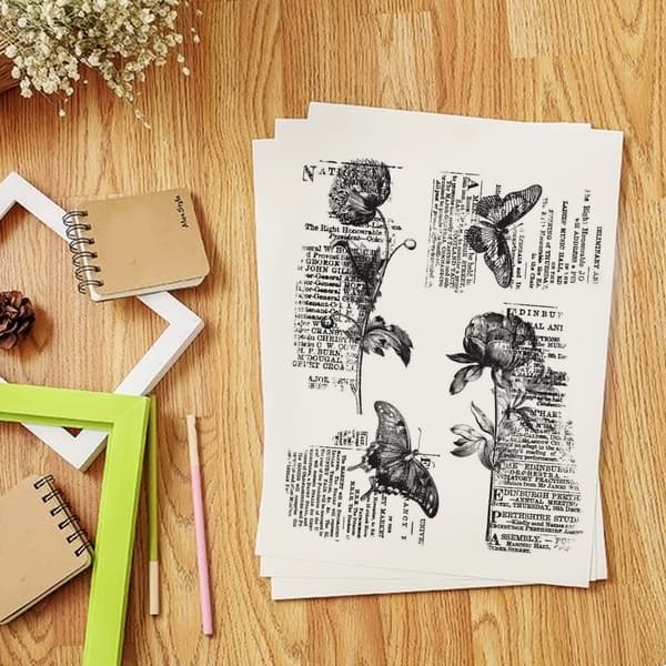 Blomst Klar Stempel Håndlaget Barn Gutter Jenter Læring DIY
