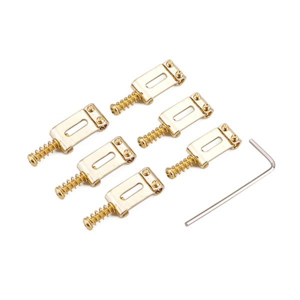 6 st gitarrstallsadel för Fender Strat Telecaster gitarrersättningsdelar