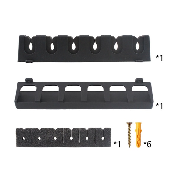 Fiske stang holdere EVA 6-stang 8-stang stativ vertikal stang holder veggmontering Horizontal 8 holes