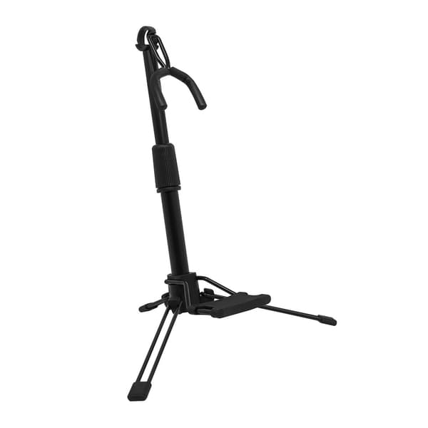 Bærbart tenorsaxofonstativ foldbart metal sort tripod instrumentstativ