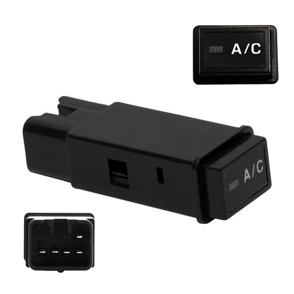 Sort A/C Con System Trykknap Plastik Kontakt til RAV4 Tacoma