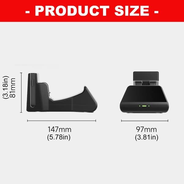 Hurtigladestasjon Sikker Magnetisk Laderbase for Gaming Joy‑Con Enhet
