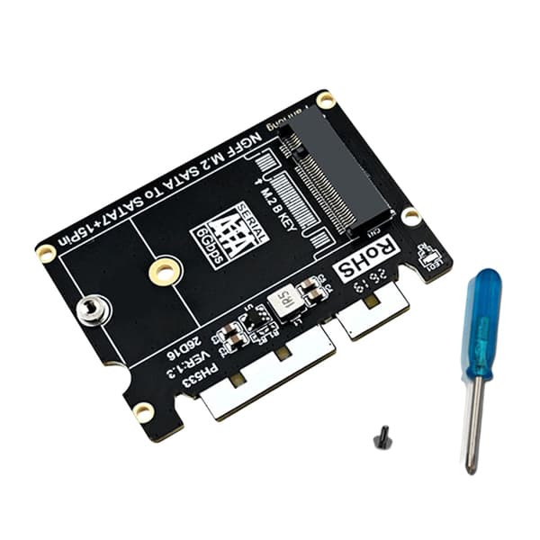 M.2 B Key 2242 Lagring till Standard ATA-adapterenhet modifierar modern formfaktor