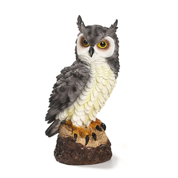 Owl Hedgehog Miniatyrprydnader för DIY Fairy Garden Resin Accessoarer Mini Brown