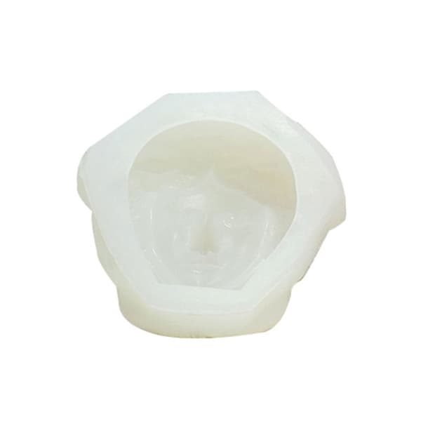 Silikonform for kvinneansikt, lys, DIY duftlysform, portrettform i resin