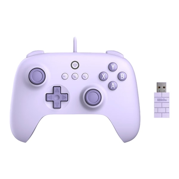 Antisladd trådlös Gamepad Trådlös 2.4G spelkontroll för PC-spelkonsol Multifunktionell Joypad Joystick-spelplatta Purple