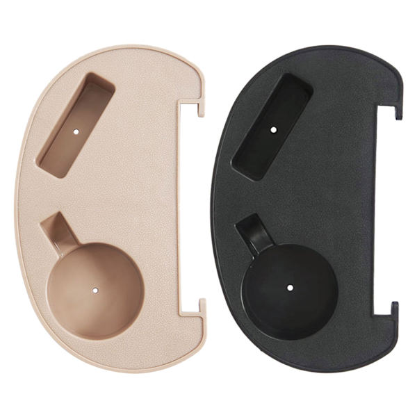 Lounges Chair Cup Holder Tray & Mobiltelefon Slot Clip på Sidor Cup Table Tray Khaki