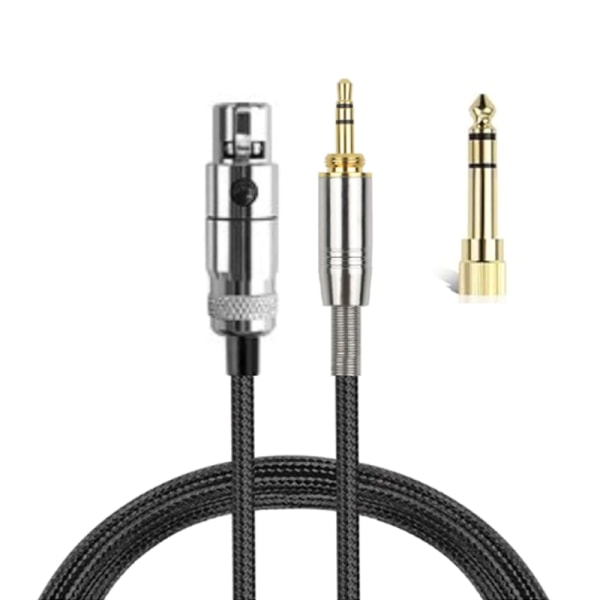 3,5 mm hörlurskabel för Q701/K712/K702/K240 headsetsladd med 6,35 mm adapter Förbättrad ljudkvalitetsledningar 118 tum