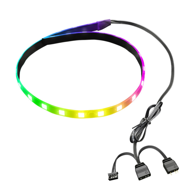 40 cm:n magneettinen RGB LED-taustavalaistu nauhavalo 4Pin-liittimellä 5V 3Pin digitaalinen valolampun valaistus tietokoneelle