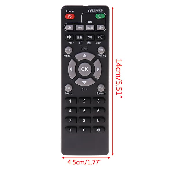 Fjernkontroll for dekoder for Unblock Tech Ubox for Smart TV Box Gen 1/2/3