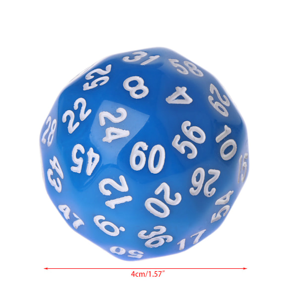 12 stk./sæt Flersidig Polyhedral Terning D4 D6 D8 D10 D12 D20 D24 D30 D60 Dungeons Blue