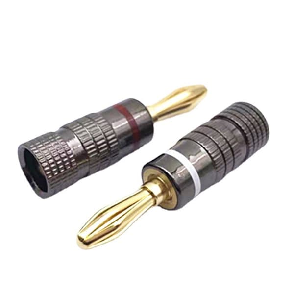 4 stk. ledningsstikfatning 4 mm bananstikforbindelse
