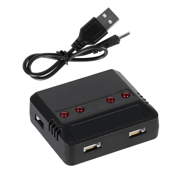 3,7V Lipo batteri 4 i 1 USB laddare för E010 H31 Hubsan X4 Syma X5SW X5C X5HW