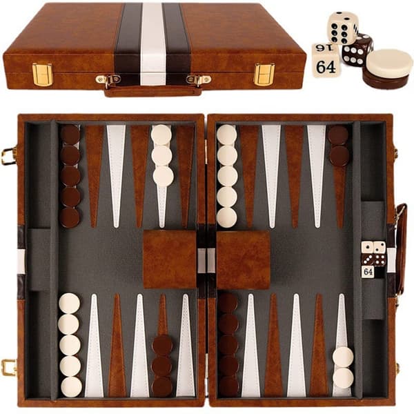 Strategisk brettspill Backgammon-sett Perfekt gave