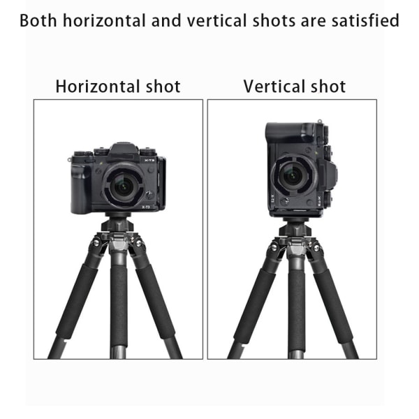 Stabil L-formad snabbmonteringsplatta Passar till Fuji XT3-kamera Håll kamerakroppen stabil utan skakning slitstark