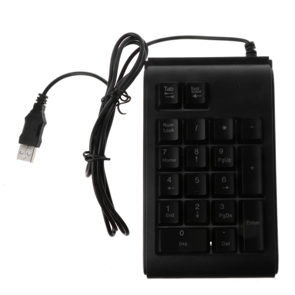 3 färger RGB-bakgrundsbelyst USB trådbunden numerisk tangentbord Tangentbord Bärbar bärbar dator numerisk
