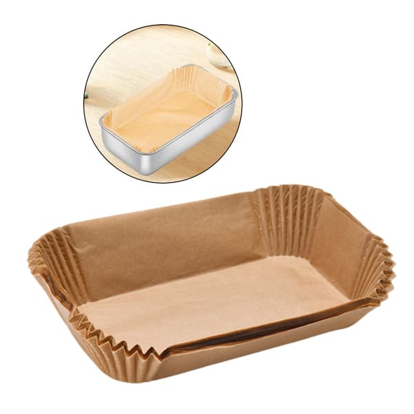 100 stk. ferdigkuttede bakepapirark med non-stick overflate for matlaging