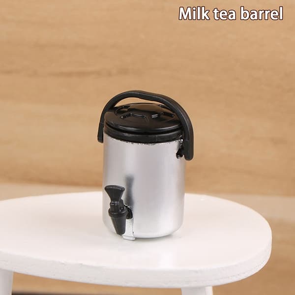 Realistisk Miniatyr Kaféscene Modellsett For Dukkehusentusiaster Samling