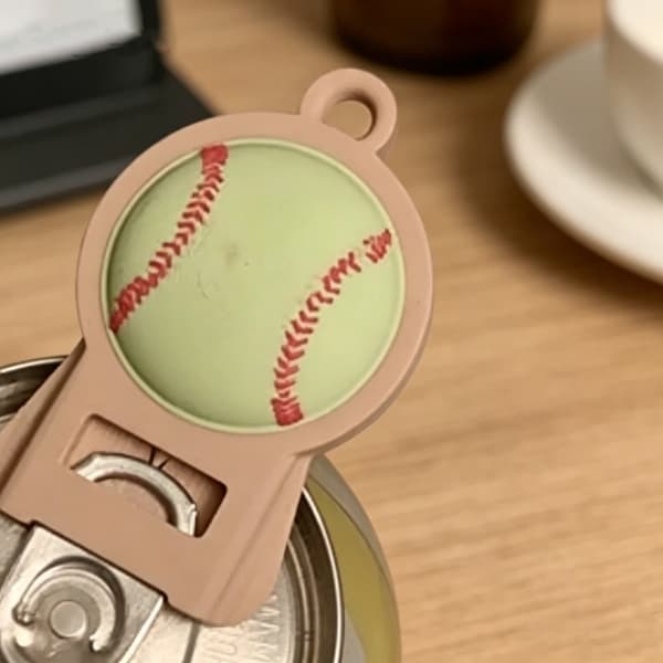Bärbar burköppnare med baseboll-tema för fester