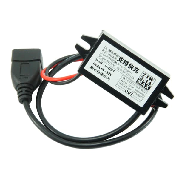 for DC6V~32V til 5V~12V Strømadapter til Bil USB Strømkonverter Modul
