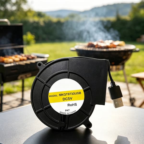 5V USB-drevet 9733 blæser til computerkøling og optænding af grill
