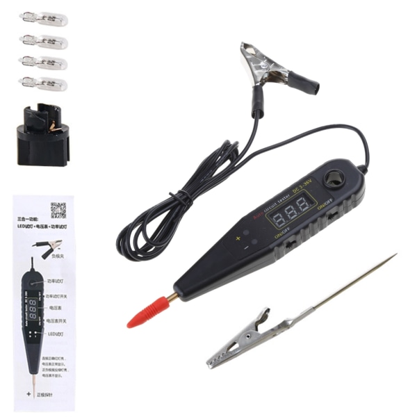 Autojen piiritesti Voltmeter Probe-Kit power diagnostiikkatyökalulla