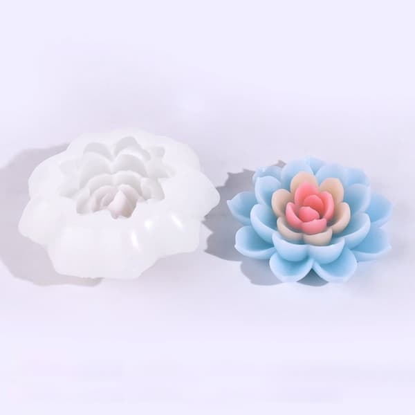 3D Blomsterlysforme til DIY Håndværk Lys Sæbe