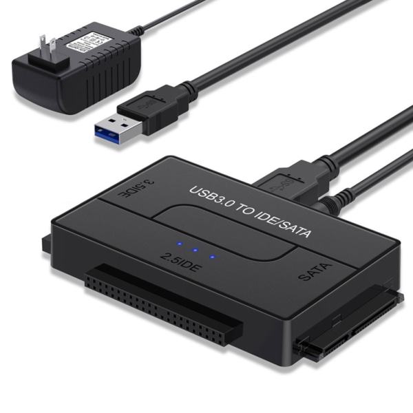 SATA till USB IDE-adapter USB3.0 Sata 2,5 tum/3,5 tum hårddisk HDD SSD USB null - AU