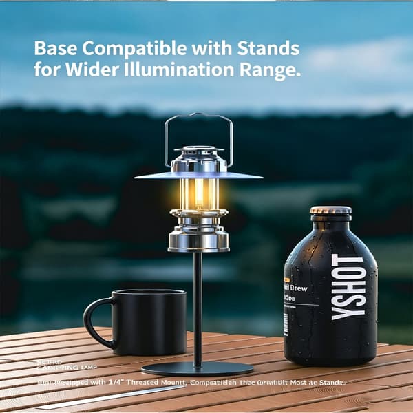 Effektiv LED-campinglampe med langtidsholdbart batteri til natlige eventyr