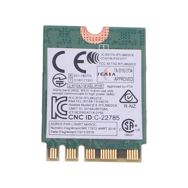 ThinkCentre RTL8822CE AC Dual Band WiFi-kort BT5.0-kompatibelt trådlöst nätverkskort för E460 E465 E470 E475 E560 E570