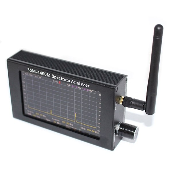 Frekvensanalysator 4,3-tums LCD-skärm Spektrumanalysator 35M-4400Mhz ADF4351