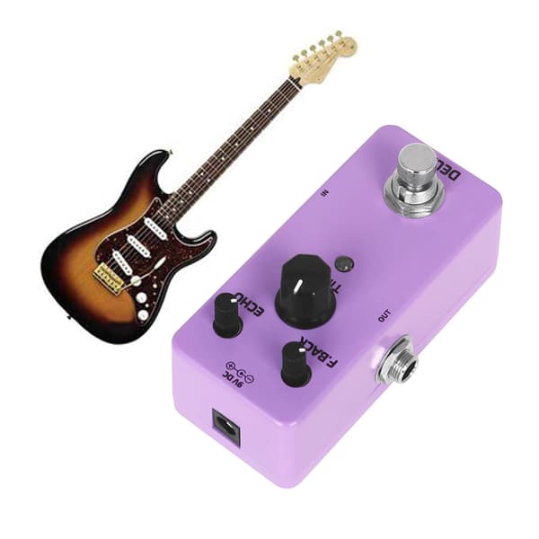 DC9V Mini Single Effect Pedaler Gitar Delay Pedal Delay Gitar Effektpedal