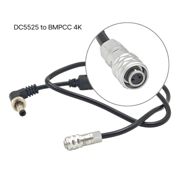 Stabil Pålitlig DC5525 till BMPCC 4K power för fotografer videografer