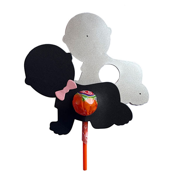 Baby Lollipop Hållare Skär stansar Gör-det-själv Scrapbooking Prägling Stenciler Mögel-dekor