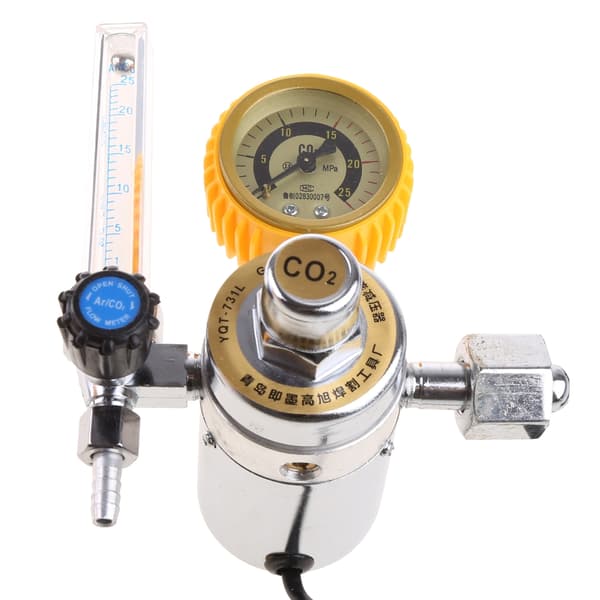 CO2-flödesmätarregulator Mig- Tig flödesmätare tryckmätare intervall 0-25MPa 5/8