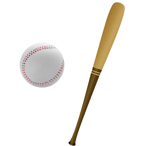 Elastisk Solid Practice Baseball, Blød PU Baseballs Træningsbold til Praksis White 6.3cm