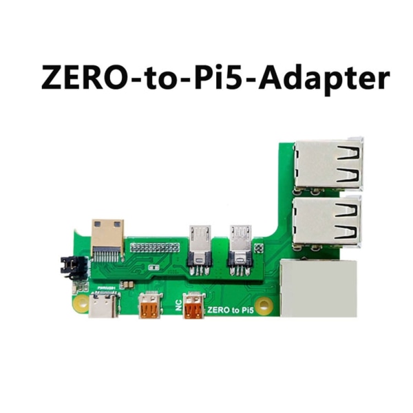 För RPI5 Expansion Board Interfaces Converter med Ethernet och 3 USB -portar