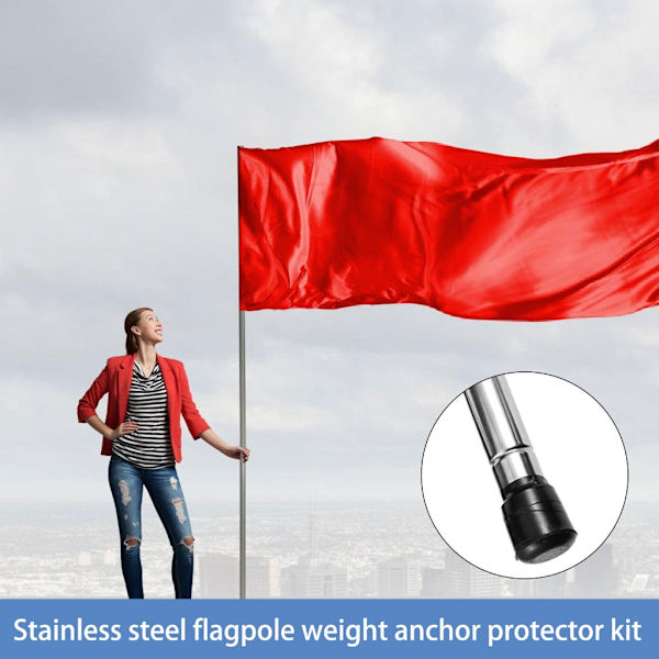 Färgskydd Flaggstångsankare System för Säker Balans och Skydd
