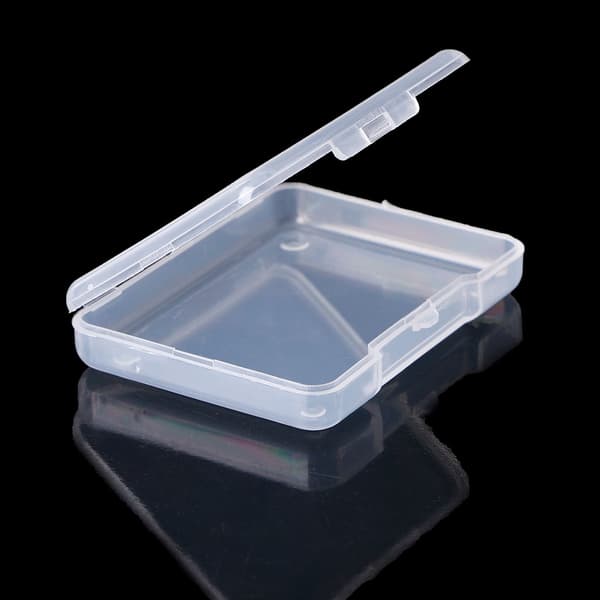 Rektangulär Förvaringslåda i Plast Klar Transparent Behållare Organizer