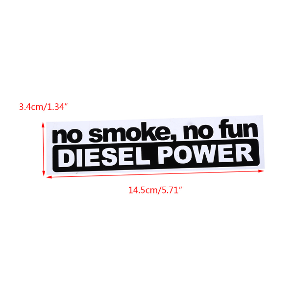 Roliga NO Smoke Spoof Print Stickers Personlig design Bildörrsfönster Exteriör Body Dekorativa dekaler för vuxna White