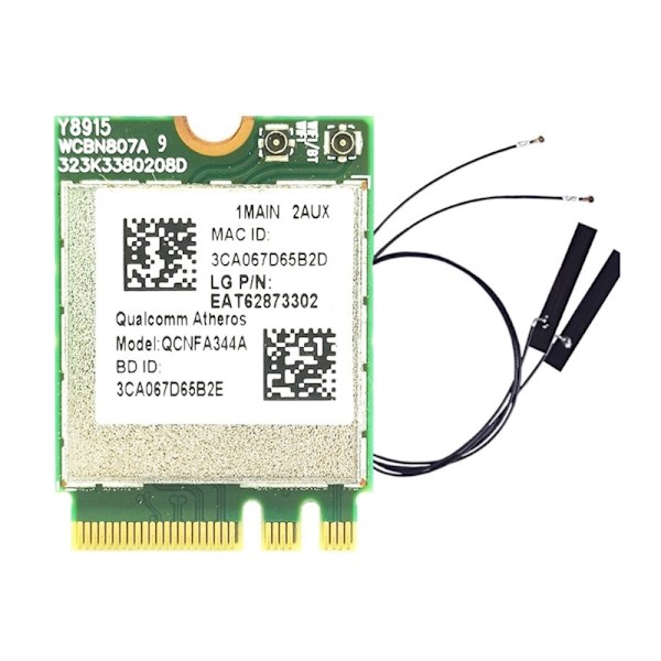 QCNFA344A 867 Mbps 802.11AC Bluetooth-yhteensopiva 4.1 WLAN langaton WiFi-kortti