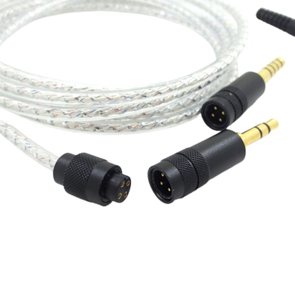 Sølvbelagt kabel til Technica ATH-M50X M40X M70X hovedtelefoner, opgraderingskabler