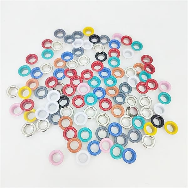 100 stk. metallmaljer 5 mm indre diameter luftmalje rund form maljer for kort