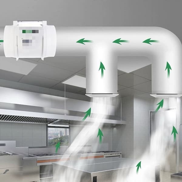 80 mm udsugningsventilator, støjsvag inline kanal, hydroponisk luftblæser, udstødningsventilator