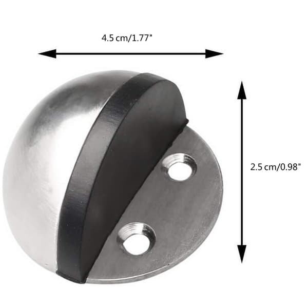 Antikollisjonsstopper Hardware Dørstopper Rustfritt stål Gulvmontert gummi null - B