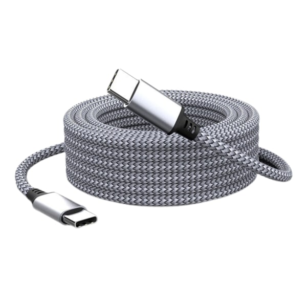 USB C til Type C Extended Link-kabel PD60W Hurtiglading Laderkabel Dataoverføringsledning 480 Mbps for Phone Nettbrett Laptop