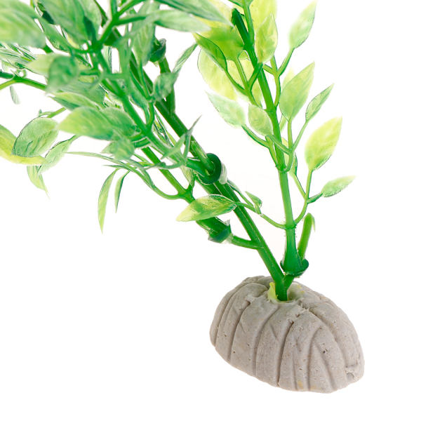 Kunstige blader Dekorative grønne planter Dekor for Turtle Tanks Ornament