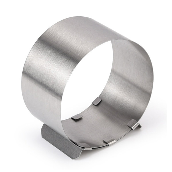 Rustfrit stål, rund formet mousse justerbar ring, rund formet kage ring